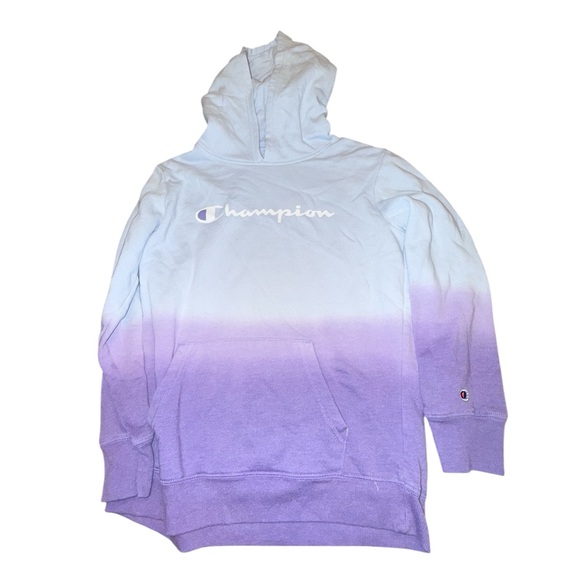 Champion Vintage 90’s Purple Ombre Hoodie - Picture 2 of 5